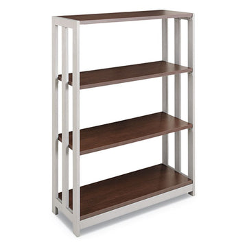 Linea Italia® Trento Line Bookcase, 31 1-2w X 11 1-2d X 43 1-4h, Cherry freeshipping - TVN Wholesale